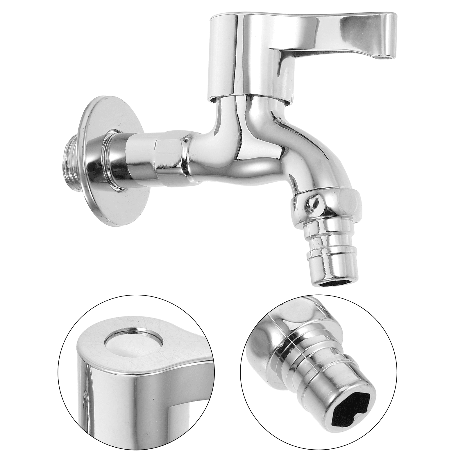MRLESS Water Tap Single Handle Cold Water Faucet Wall Mounted Tap For Washing Machine Laundry Room Bathroom Garden