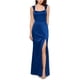 thumbnail image 1 of XSCAPE Womens Satin Gown Dress, navy, 0, 1 of 1