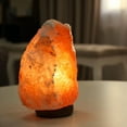 thumbnail image 2 of 7 Inch Himalayan Salt Lamp with Dimmer Cord - Night Light Natural Crystal Rock Classic Wood Base Authentic from Pakistan, 2 of 8