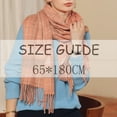 thumbnail image 3 of Prolriy Scarf for Women Autumn and Winter Colorful Plaid Shawl Thickening Warm Fringe Scarf Womens Scarf Beige, 3 of 8