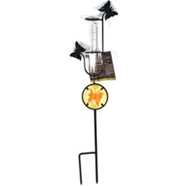 Butterfly Rain Gauge Garden Stake, No. 218180, by Toland Home Garden