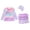 Pink#9527, variant on BOOMNY Toddler Girls 2 Peice Swimsuits Long Sleeve Bathing Suit With Hat Cartoon Graphic Lightweight Summer Vacation Beach Swimwear