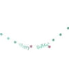 Glitter Happy Birthday Mermaid Shells Garland Banner Baby Shower Birthday Party Supplies