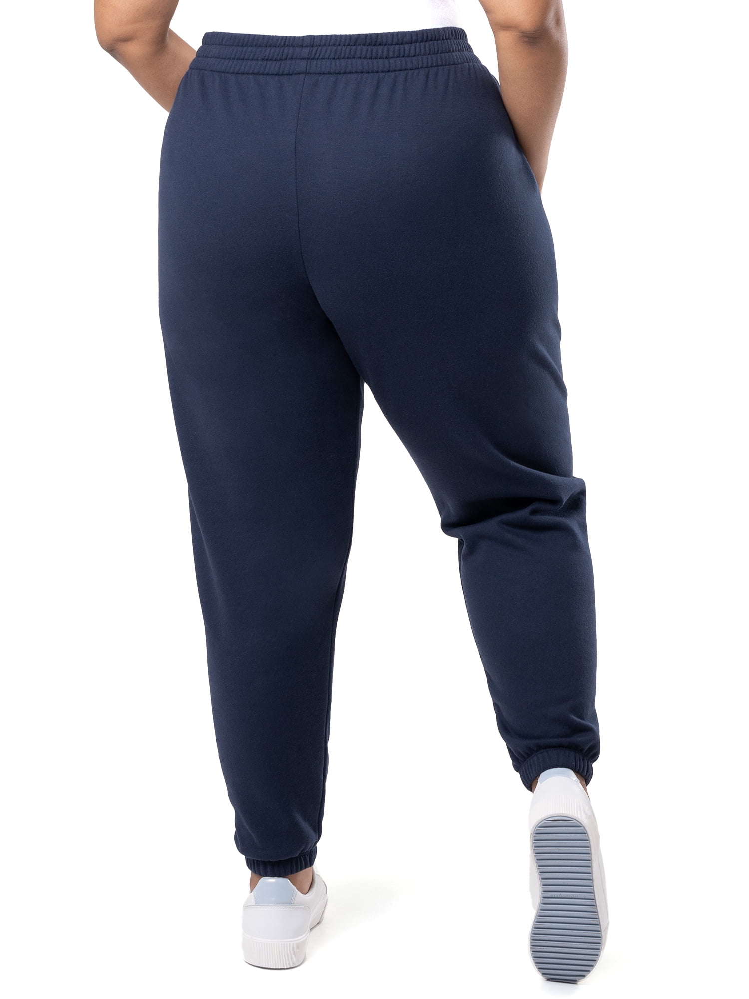 Terra & Sky Women's Plus Size Cotton Blend Fleece Sweatpants, 2