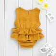 thumbnail image 3 of Seyurigaoka Baby Girl Sleeveless Romper Ruffle Tutu Dress Jumpsuit Outfit, 3 of 8