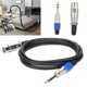 thumbnail image 5 of Xlr JORINDO JD6015 XLR Hembra A Jack De 6,35 Mm Cable De Señal Balanceada XLR A Cable De Micrófono De 1/4 Pulgada 2 M, 5 of 7