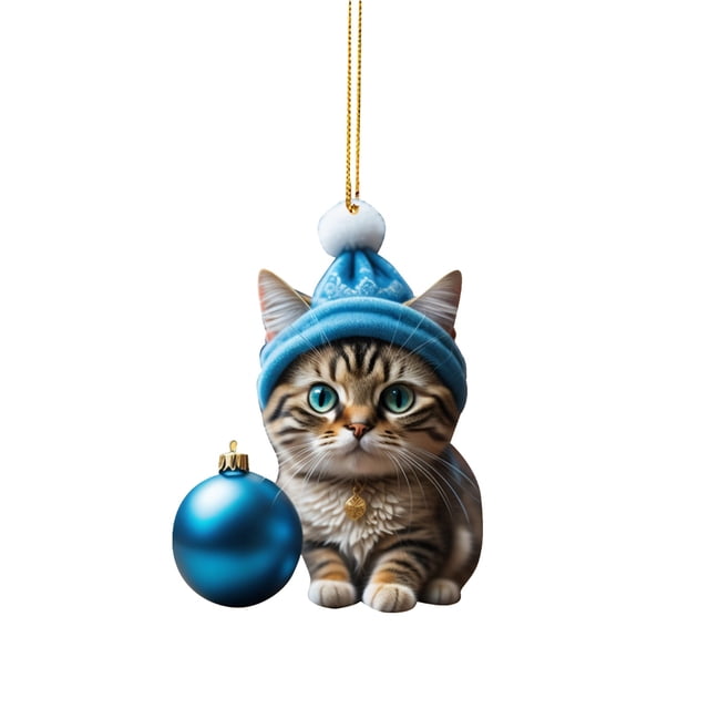 PEONAVET Pendant Christmas Kitty Car Pendant Backpack Pendant Christmas Home Decoration