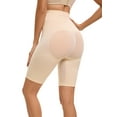 thumbnail image 3 of INSPIRE CHIC Women's Control Waist High Elasticity Thigh Shapers High-Waisted Butt Lifter Control Panties XL Beige, 3 of 5