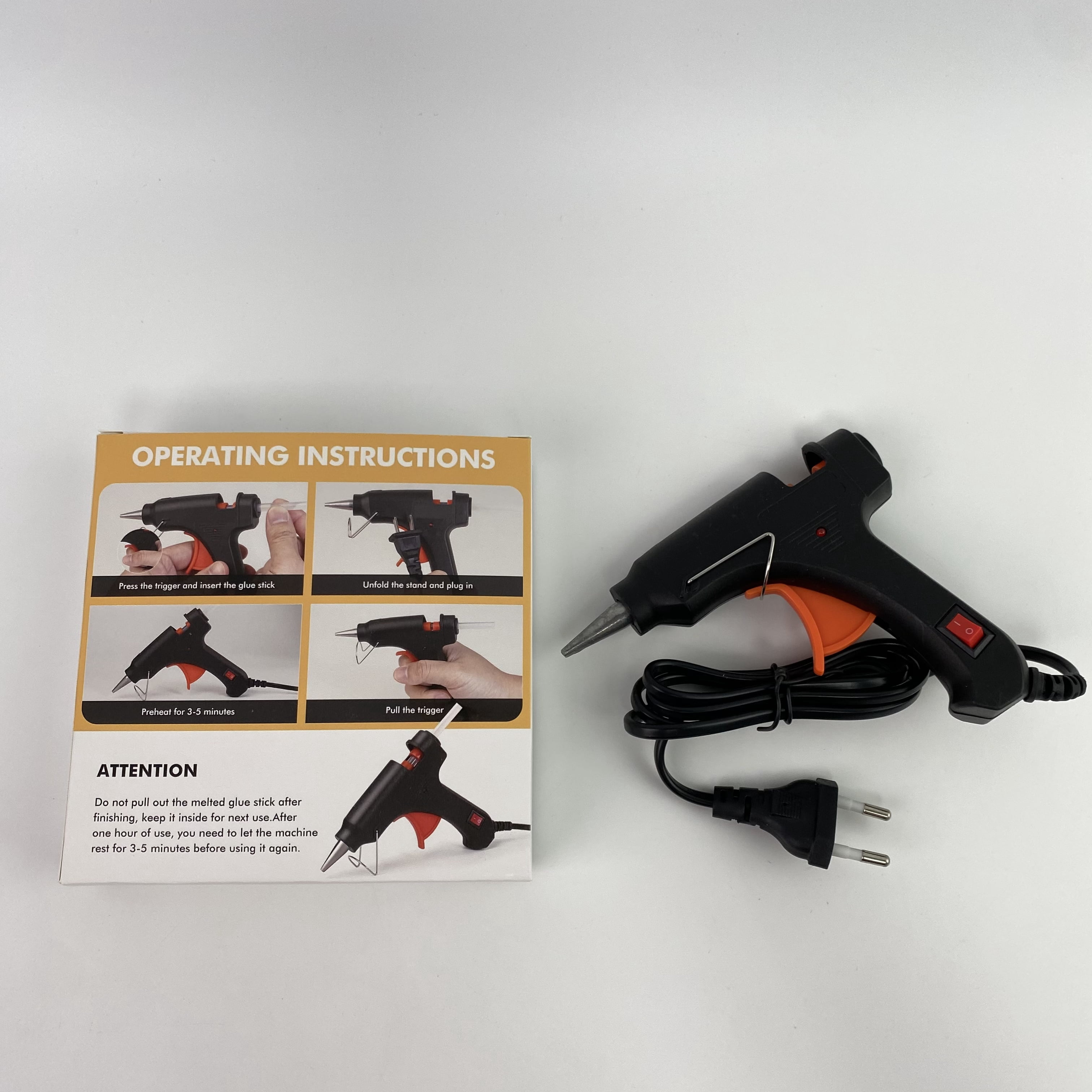 Aslpkctd Hot melt glue guns,Hot Glue Gun, Fast Preheating Hot Melt, Mini Glue Gun Quick Home Repairs, 20W Black