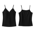 thumbnail image 4 of ATOYSOY Womens Lace Banding V Neck Eyelet Camisole Spaghetti Strap Casual Tank Top Light Breathable Tops For Summer Daily Street Wear, 4 of 7
