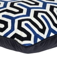 thumbnail image 4 of Nassau Collection Bold Geometric Square Cotton Throw Pillow - 20" - Blue and Black, 4 of 4
