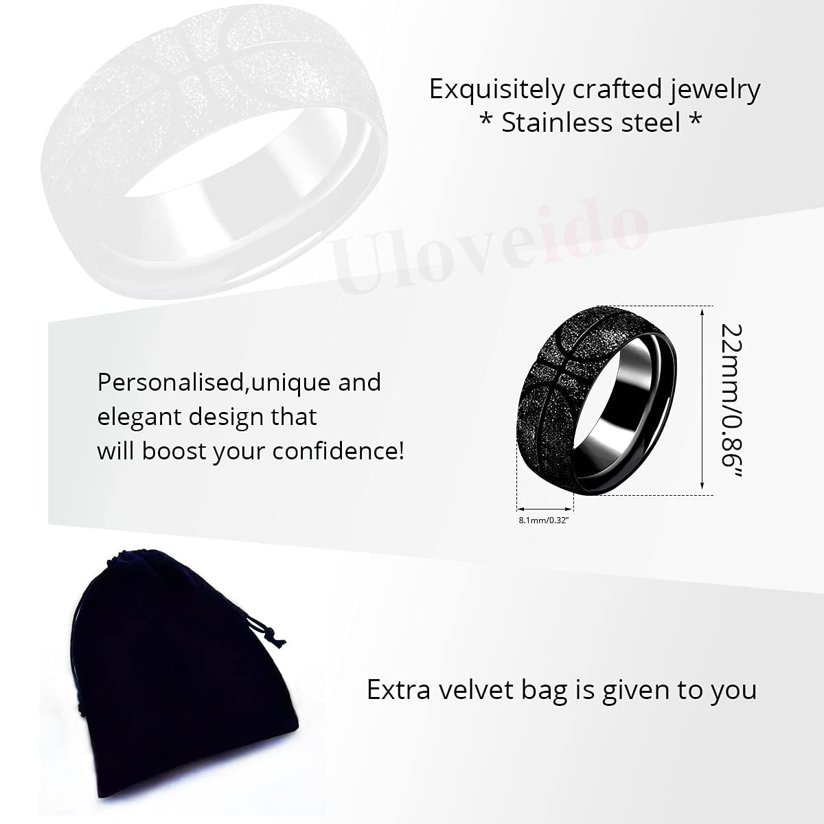 Men's basketball deals wedding ring