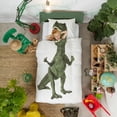 thumbnail image 3 of Snurk Green Dino Organic Bedding Set, 3 of 3