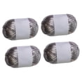 thumbnail image 5 of Kuntesetty 4 Rolls Set T-shirt Yarn Shiny Elastic Knitting Yarn Polyester Yarn for Gray, 5 of 9