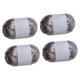 thumbnail image 5 of Juego de 4 rollos de hilo metálico para camiseta, hilo para tejer a ganchillo, hilo suave y brillante para bolsas. Gris plata, 5 of 9