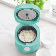 GreenLife 4 Cups Cooked, 2 Cups Uncooked Rice Cooker, Turquoise