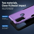 thumbnail image 3 of for Moto G Play 2023 Case,Moto G Pure Phone Case,Moto G Power 2022 Case with Screen Protector, Heavy-Duty Tough Rugged Shockproof Protective Case for Motorola G Play 2023, Purple, 3 of 6