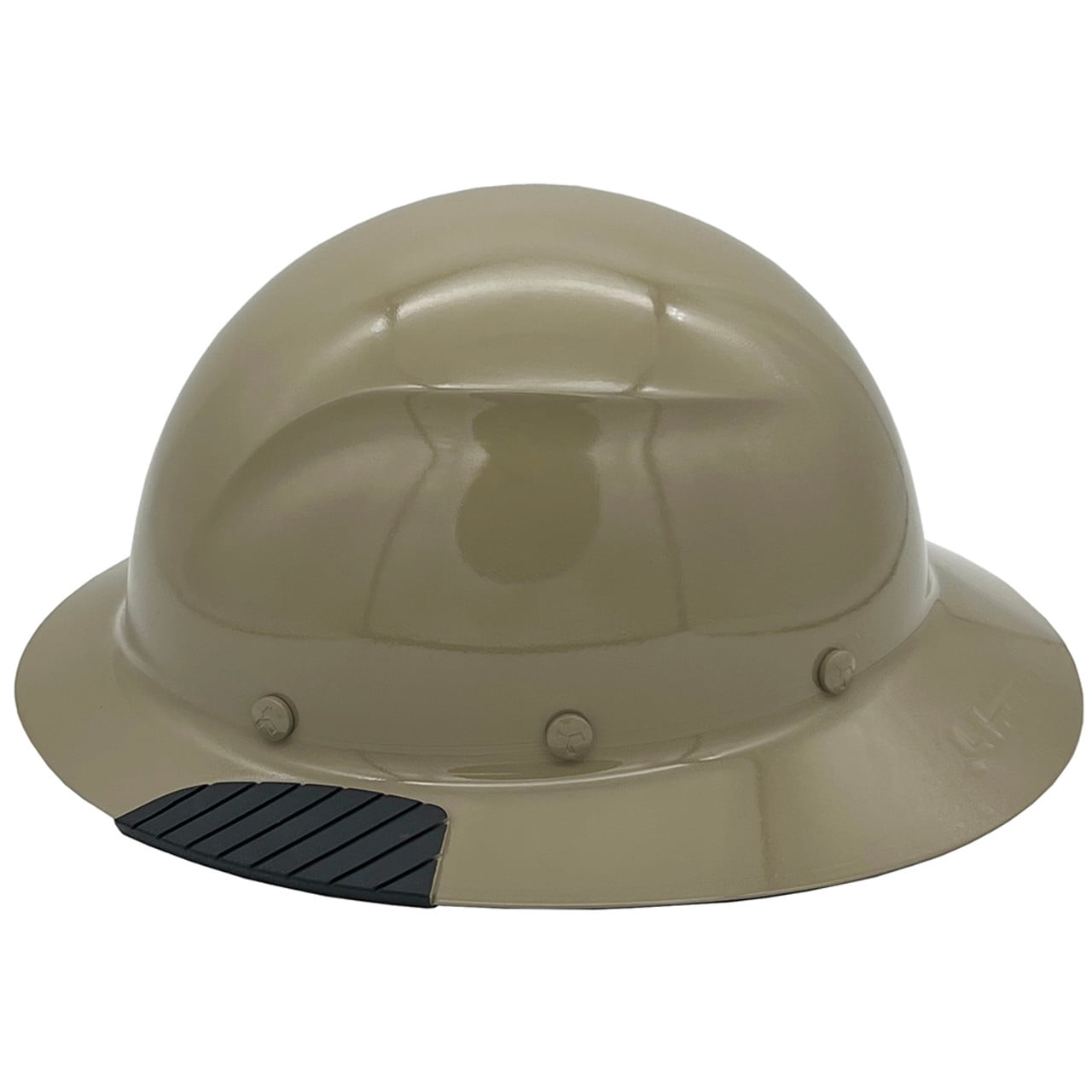 DAX Fiberglass Composite Hard Hat - Full Brim Khaki with Tote