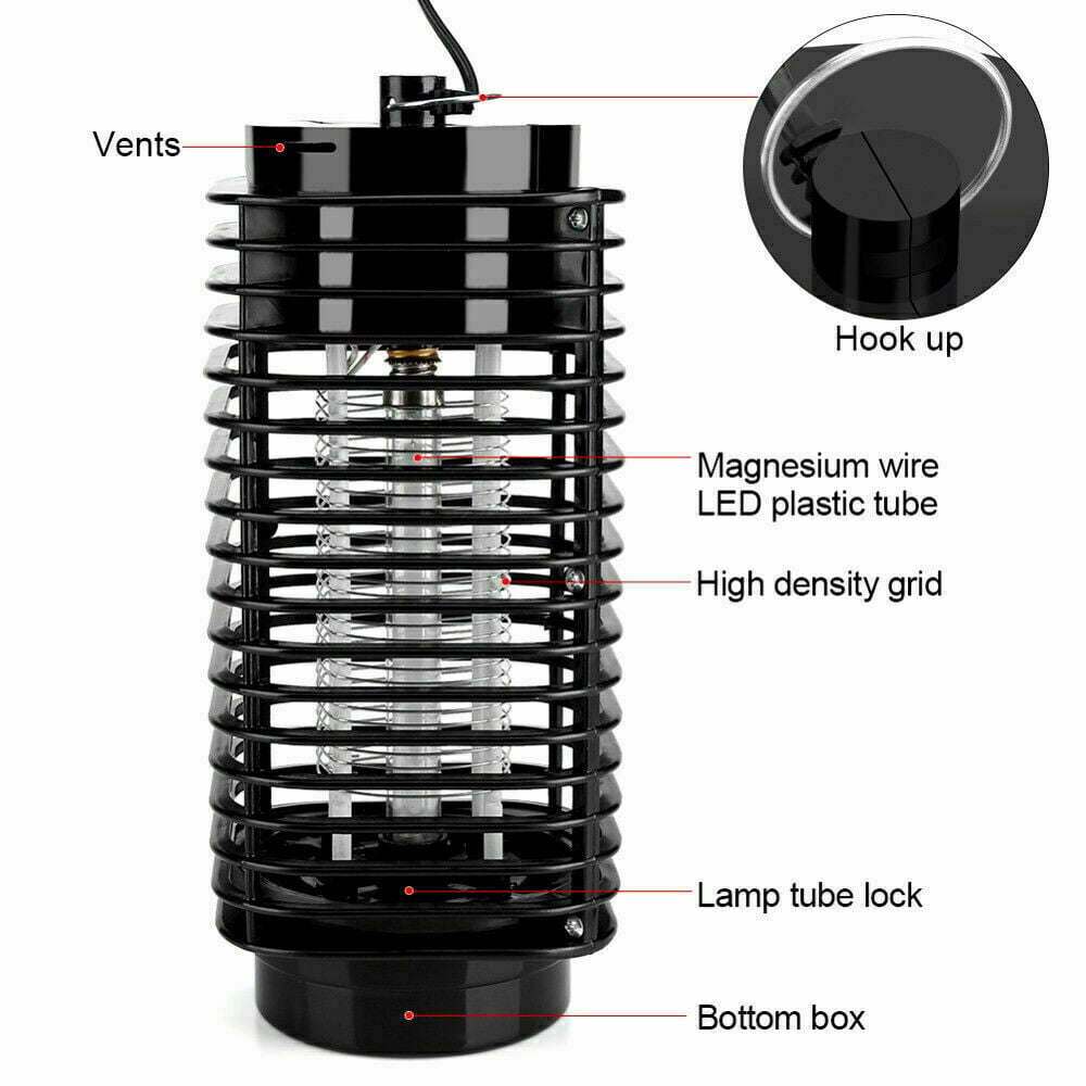 DISEN Dual Purpose Indoor Outdoor 2x Mosquito Lamps Electric Insect Killer Zapper LED Light Fly Bug Trap Pest Control Lamp