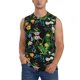 thumbnail image 1 of Fotbe Chamomile Men's Camiseta sin Mangas Estampada para Hombres, Playera Casual para Gimnasio, Entrenamiento, Playa-Small, 1 of 7