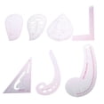 thumbnail image 1 of MasteelfCA 7 in 1 Multipurpose Fashion Ruler Set Design Pattern Making Sewing Tool Grading Ruler, 1 of 7