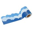 thumbnail image 2 of KAKOWELY cloud shaped border 1 Roll Of Classroom Bulletin Board Border Decal Bulletin Board Border Sticker Scalloped Bulletin Board Trim Clouds Shape Decal, 2 of 5