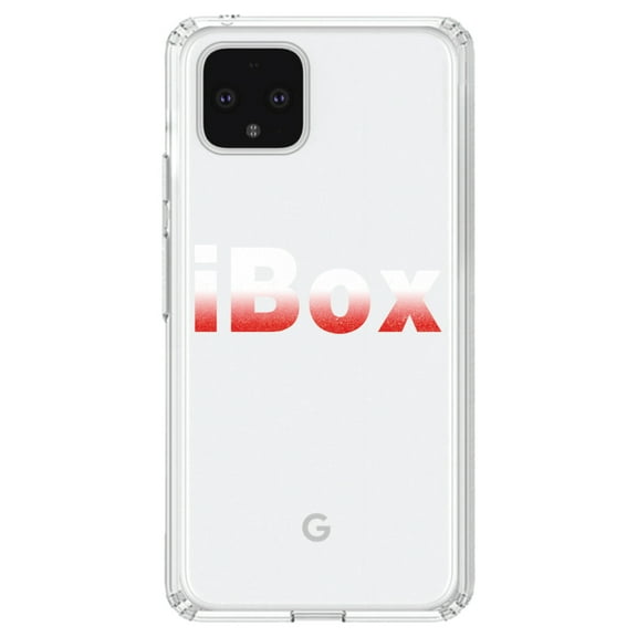 DistinctInk Clear Shockproof Hybrid Case for Google Pixel 4 (6.1" Screen) - TPU Bumper Acrylic Back Tempered Glass Screen Protector - iBox Boxing