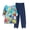 Navy, variant on Lounge Sets for Women 2 Piece Fall Pants Sets Women 2 Piece Outfits Women's Casual Round Neck Short Sleeve Top And Pants Digital Printing Two-piece Set