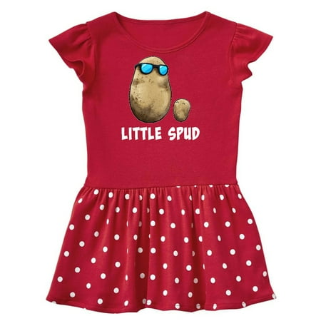 

Inktastic Little Spud Potato Father and Child Gift Toddler Girl Dress
