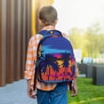 thumbnail image 6 of Yiaed Beach with Palm Trees Print School Backpack College Backpack Daypacks for Students High School Spacious and Durable Daypack for Work and Travel-One Size, 6 of 6