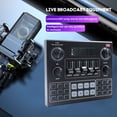 thumbnail image 5 of V9 Audio Tarjeta De Sonido En Vivo Auricular Usb Micrófono Webcast Tarjeta De Sonido En Vivo Para Computadora De Teléfono Cateissary EL015455-00, 5 of 5