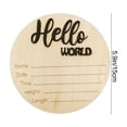 thumbnail image 2 of Wooden Newborn Birth Announcement Sign – Baby Photo Prop & Nursery Decor for Celebrating Newborns, Keepsake, and Wall Decoration, 2 of 5