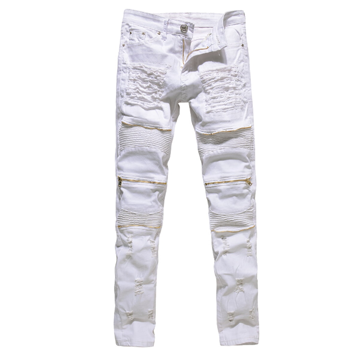 mens skinny stretch ripped jeans