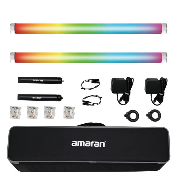 Kit de 2 luces Aputure Amaran PT2c Pixel Tube Light, 60 cm