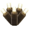 thumbnail image 4 of KSA 50-Count Warm White LED 5MM Mini Christmas Lights, 25 ft Brown Wire, 4 of 5