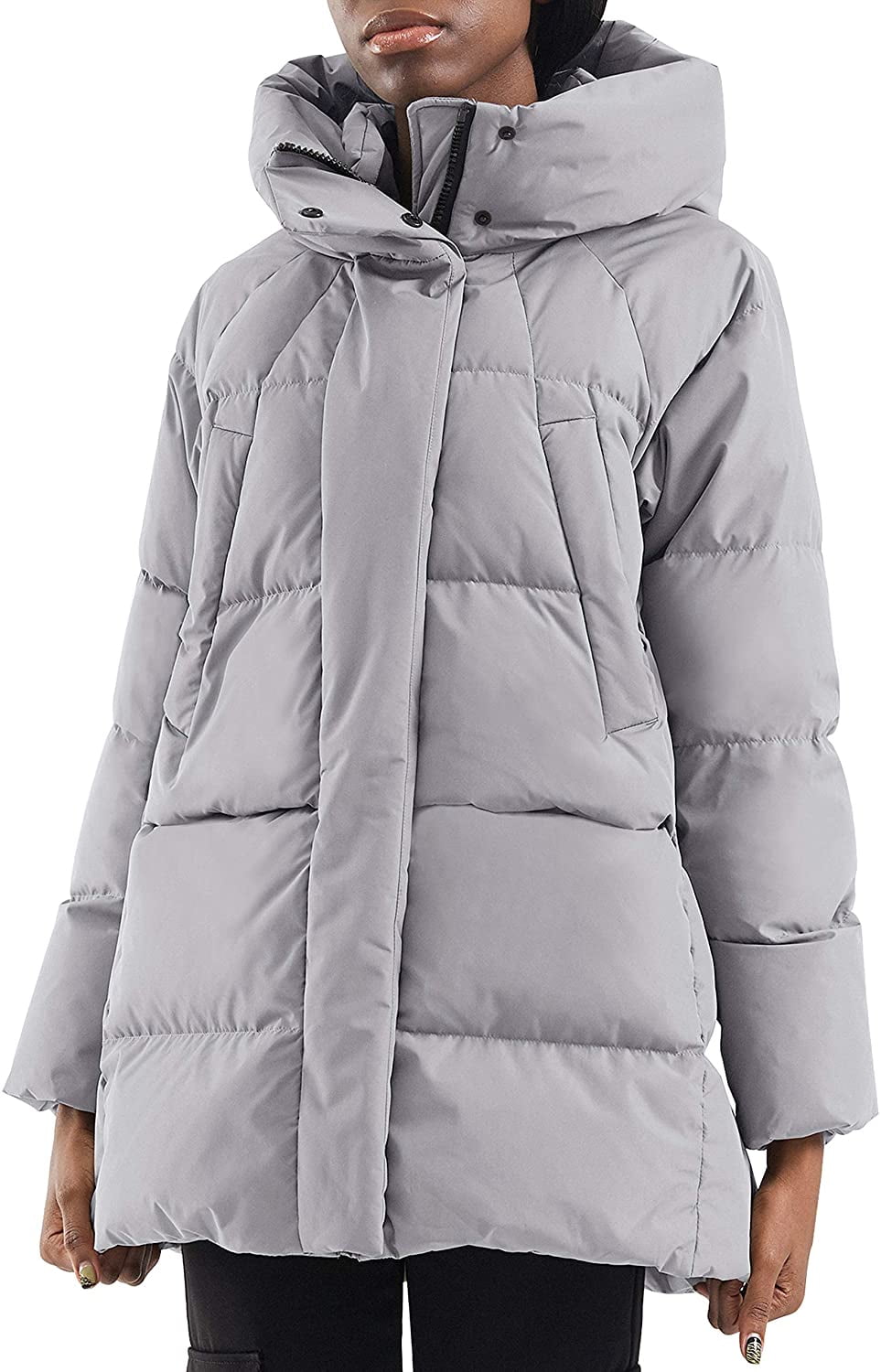 CHIN·MOON Women's Winter Coat Thickened Warm Long Parka Jacket Puffer Coat