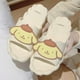 thumbnail image 1 of Nuevas zapatillas Sanrio Kawali Pompompurin, zapatos para el hogar, suela blanda, baño, playa de arena, originalidad Ins, bonito regalo de cumpleaños de dibujos animados para niñas, 1 of 6