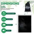 thumbnail image 3 of (4 Pack) Emergency Space Blankets - Extra Large Thermal Survival Blankets for Emergency with EVA Bag & Carabiner Clip, 84"x 60", Black, 3 of 7