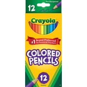 Crayola Colored Pencil Set, 12 Ct, Back to School Supplies for Kids, Classroom Supplies, Teacher Gift