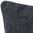 thumbnail image 2 of Jordan Manufacturing 18" x 18" Hatched Charcoal Solid Square Decorative Throw Pillow with Welt, 2 of 5