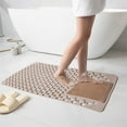 thumbnail image 4 of Littleplum Non Slip Square Shower Mat with Suction Cups and Drain Holes Machine Washable PVC Bath Mat 26x16 Inches Anti Slip Bathroom Rug for Shower and Bathtub,1 Pcs，Khaki, 4 of 6