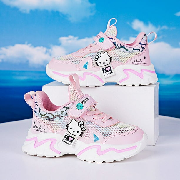 Zapatillas de deporte informales de Hello Kitty para ninos y ninas zapatos transpirables para exteriores zapatillas de deporte de fondo suave a la moda para verano Walmart en linea