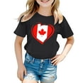 thumbnail image 4 of MEZZALL T-Shirt à Manches Courtes pour Filles, Col Rond, Coupe Décontractée, Noir, 12-13 Ans, 4 of 4