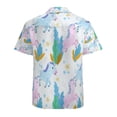 thumbnail image 3 of High Quality Hawaiian Shirts for Men Short Sleeve Aloha Beach Shirt Floral Summer Casual Button Down Shirts Blouses JRJ7SA, 3 of 7