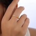 thumbnail image 2 of SOLITAIRE JEWELRY 0.09 Ct Round Brilliant Cut Moissanite Diamond Twisted Engagement Ring 10K Yellow Gold Ring Size 4, 2 of 5