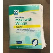 Quality Choice Ultra Thin Maxi with Wings Regular, 18 count