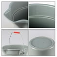 thumbnail image 4 of Zopnny 6 Pcs 14-Quart Sturdy Pail Bucket for Cleaning, Plastic Household Mopping Bucket, Roughneck Round Industrial Bucket Pail with Handle, Grey, 4 of 7