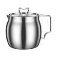 thumbnail image 2 of Colador de aceite de acero inoxidable, olla de filtro de cocina multiuso, recarga fácil, sin goteo, a prueba de fugas, 1600ml y dispensador de aceite Revestimiento cerámico, 2 of 8