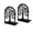 🥝 B_Hot#381, variant on Metal Bookends Tree Design 2 Pack, Decorative Black Book Ends for Shelves, Heavy Duty L-Shaped Steel Book Holder, Non-Slip Pads, Home Office Library