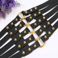 thumbnail image 5 of Slccxzc Waist Corset Belt Plus Size Designer Belts For Women High Quality Punk Rivet Metal Cummerbunds Wide, 5 of 6